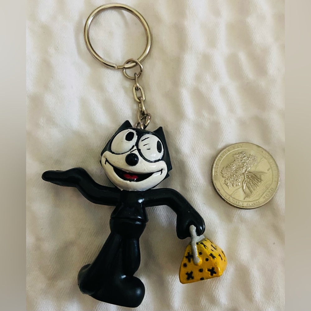 FELIX the CAT with Bag of Tricks Keychain